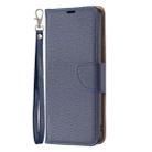 For iPhone 16 Litchi Texture Pure Color Flip Leather Phone Case(Blue) - 3