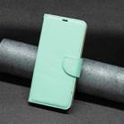 For iPhone 16 Plus Litchi Texture Pure Color Flip Leather Phone Case(Green) - 2