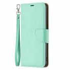 For iPhone 16 Plus Litchi Texture Pure Color Flip Leather Phone Case(Green) - 3