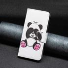 For iPhone 16 Pro Max Colored Drawing Pattern Flip Leather Phone Case(Panda) - 2