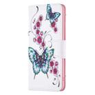 For iPhone 16 Pro Max Colored Drawing Pattern Flip Leather Phone Case(Flowers Butterfly) - 3