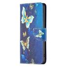 For iPhone 16 Colored Drawing Pattern Flip Leather Phone Case(Gold Butterfly) - 3