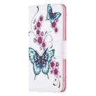 For iPhone 16 Colored Drawing Pattern Flip Leather Phone Case(Flowers Butterfly) - 3