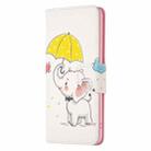 For iPhone 16 Colored Drawing Pattern Flip Leather Phone Case(Umbrella Elephant) - 3