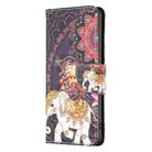 For iPhone 16 Plus Colored Drawing Pattern Flip Leather Phone Case(Flowers Elephant) - 3