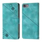 For iPod Touch 7 / 6 / 5 Skin-feel Embossed Leather Phone Case(Green) - 2