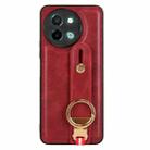 For vivo Y38 5G / Y200i 5G Wristband Leather Back Phone Case(Red) - 3