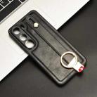 For vivo V40 Lite 5G / 4G IDN Wristband Leather Back Phone Case(Black) - 2