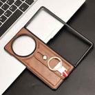 For vivo X Fold5 Wristband Leather Back Phone Case(Brown) - 2