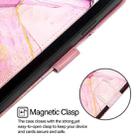 For iPhone SE 2024 PT003 Marble Pattern Flip Leather Phone Case(Pink Purple Gold LS001) - 3