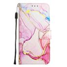 For iPhone 16 PT003 Marble Pattern Flip Leather Phone Case(Rose Gold LS005) - 3