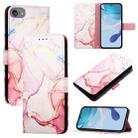 For iPod Touch 7 / 6 / 5 PT003 Marble Pattern Flip Leather Phone Case(Rose Gold LS005) - 1