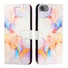 For iPod Touch 7 / 6 / 5 PT003 Marble Pattern Flip Leather Phone Case(Galaxy Marble White LS004) - 2