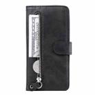 For vivo X200 Pro Fashion Calf Texture Zipper Leather Phone Case(Black) - 2