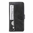 For vivo Y19s Fashion Calf Texture Zipper Leather Phone Case(Black) - 2