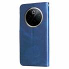 For vivo Y300 Pro Fashion Calf Texture Zipper Leather Phone Case(Blue) - 3