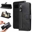 For Google Pixel 7 Pro Fashion Calf Texture Zipper Leather Phone Case(Black) - 1