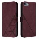 For iPod Touch 7 / 6 / 5 Crossbody 3D Embossed Flip Leather Phone Case(Wine Red) - 2