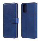 For OPPO A52 / A72 / A92 Classic Calf Texture PU + TPU Horizontal Flip Leather Case, with Holder & Card Slots & Wallet(Blue) - 1