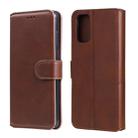 For OPPO A52 / A72 / A92 Classic Calf Texture PU + TPU Horizontal Flip Leather Case, with Holder & Card Slots & Wallet(Brown) - 1