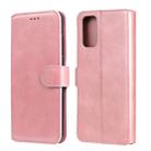 For OPPO A52 / A72 / A92 Classic Calf Texture PU + TPU Horizontal Flip Leather Case, with Holder & Card Slots & Wallet(Rose Gold) - 1
