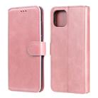 For OPPO A92s Classic Calf Texture PU + TPU Horizontal Flip Leather Case, with Holder & Card Slots & Wallet(Rose Gold) - 1