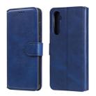 For OPPO Realme 6 Classic Calf Texture PU + TPU Horizontal Flip Leather Case, with Holder & Card Slots & Wallet(Blue) - 1