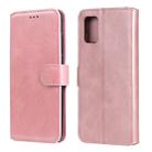For Samsung Galaxy A31 Classic Calf Texture PU + TPU Horizontal Flip Leather Case, with Holder & Card Slots & Wallet(Rose Gold) - 1