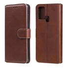 For Samsung Galaxy M31 Classic Calf Texture PU + TPU Horizontal Flip Leather Case, with Holder & Card Slots & Wallet(Brown) - 1