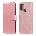 For Samsung Galaxy M31 Classic Calf Texture PU + TPU Horizontal Flip Leather Case, with Holder & Card Slots & Wallet(Rose Gold) - 1