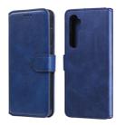 For Xiaomi Mi Note 10 Lite Classic Calf Texture PU + TPU Horizontal Flip Leather Case, with Holder & Card Slots & Wallet(Blue) - 1