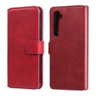 For Xiaomi Mi Note 10 Lite Classic Calf Texture PU + TPU Horizontal Flip Leather Case, with Holder & Card Slots & Wallet(Red) - 1