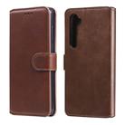 For Xiaomi Mi Note 10 Lite Classic Calf Texture PU + TPU Horizontal Flip Leather Case, with Holder & Card Slots & Wallet(Brown) - 1