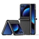For Motorola Razr 40 Ultra DUX DUCIS Bril Series PU + TPU Phone Case(Black) - 1