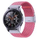 18mm Nylon Braided Metal Buckle Watch Band(Pink) - 1