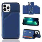 For iPhone 15 Pro Max Skin Feel PU + TPU + PC Back Cover Shockproof Case(Royal Blue) - 1