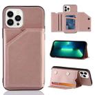 For iPhone 15 Pro Max Skin Feel PU + TPU + PC Back Cover Shockproof Case(Rose Gold) - 1