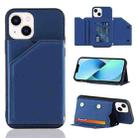 For iPhone 15 Plus Skin Feel PU + TPU + PC Back Cover Shockproof Case(Royal Blue) - 1