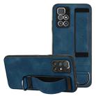 For Xiaomi Redmi 10 Wristband Holder Leather Back Phone Case(RoyalBlue) - 1