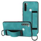 For Xiaomi Redmi Note 8 Wristband Holder Leather Back Phone Case(Green) - 1