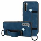 For Xiaomi Redmi Note 8 Wristband Holder Leather Back Phone Case(RoyalBlue) - 1