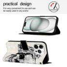 For iPhone 16 Pro Max 3D Painting Horizontal Flip Leather Phone Case(Skull) - 3