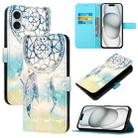 For iPhone 16 Plus 3D Painting Horizontal Flip Leather Phone Case(Dream Wind Chimes) - 1