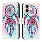 For iPhone 16 3D Painting Horizontal Flip Leather Phone Case(Color Drop Wind Chimes) - 2