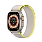 For Apple Watch SE 2023 44mm DUX DUCIS YJ Series Nylon Watch Band(Yellow) - 1