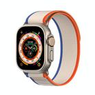 For Apple Watch Ultra 2 49mm DUX DUCIS YJ Series Nylon Watch Band(Orange Beige) - 1