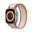 For Apple Watch 9 41mm DUX DUCIS YJ Series Nylon Watch Band(Orange Beige) - 1