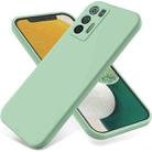 For Hisense Infinity H50S 5G Pure Color Liquid Silicone Shockproof Phone Case(Green) - 1