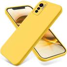 For Hisense U60 Pure Color Liquid Silicone Shockproof Phone Case(Yellow) - 1