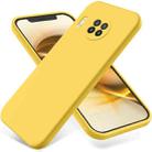 For Hisense Infinity H50 Zoom Pure Color Liquid Silicone Shockproof Phone Case(Yellow) - 1